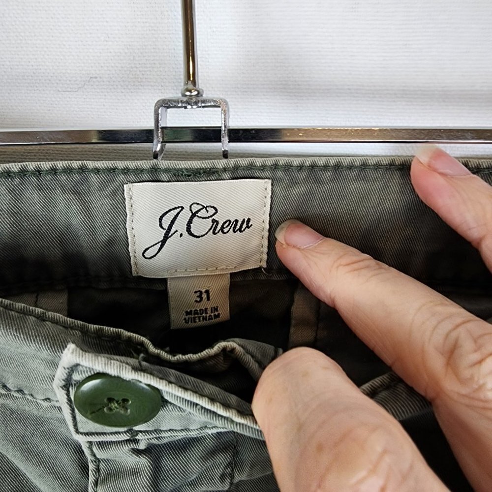 J. Crew Green Khaki Pants 31 - Picture 3 of 4